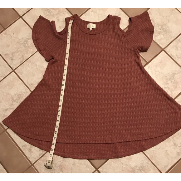 Anthropologie Deletta Mauve Cold-Shoulder Top - Size Small - New with Tags - Picture 4 of 8